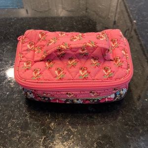 Vera Bradley small cosmetic bag with pull-out pockets